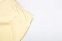 BUNO-conjunto plisado con cuello en U para mujer, camiseta de manga corta, conjunto corto de cintura alta, conjunto corto ajustado liso de verano 2025 para mujer - details 13