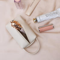 Bolso De Maquillaje Mini Para Bolso PU Impermeable Organizador De Viaje Bolsa De Cosméticos Estilo Fashion Cierre De Cremallera - details 9