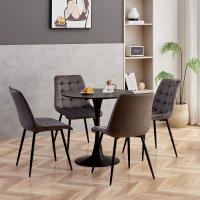 Mesa redonda blanca para cocina, comedor, sala de estar, muebles de estilo nórdico moderno, balcón pequeño, 80/110 - details 11