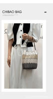 Nuevo bolso de cesta de verduras con diamantes geométricos, bolso de cubo de color de contraste de moda, bolso versátil para mujer. - details 22