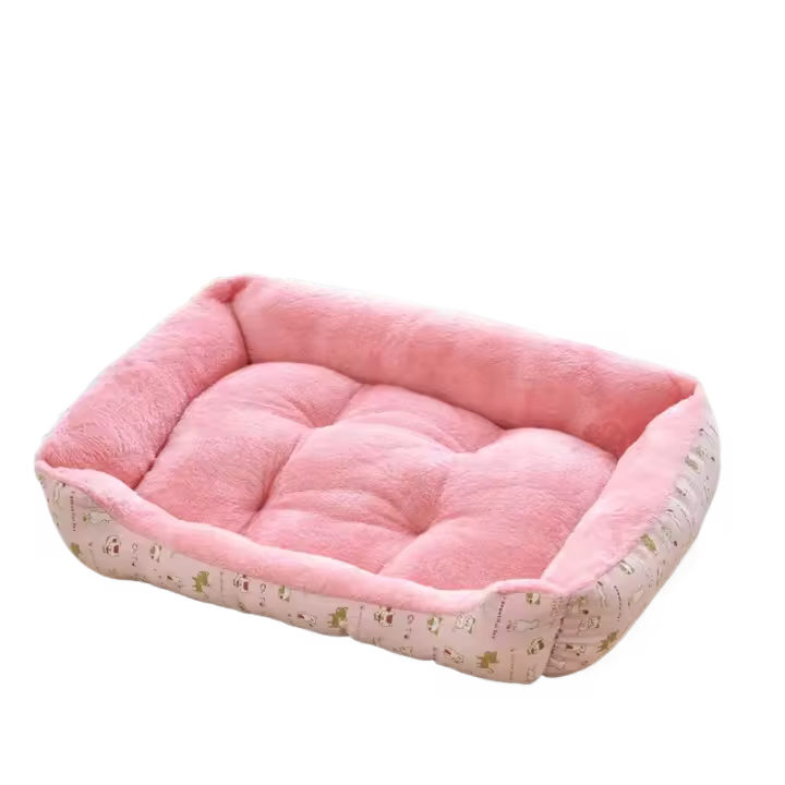 Alfombrillas de felpa suave para mascotas, camas cálidas para perros pequeños, medianos y grandes, nido para perros - 1
