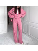 2025 Conjunto de dos piezas de primavera y otoño para mujer Chaqueta holgada informal con cremallera Moda versátil - details 2