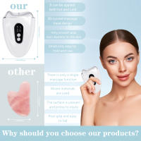1 afeitadora facial para extrusión fría y caliente de 45 pulgadas en la cara, el cuello y el cuerpo, aparatos de belleza themomostat tiple color Care eve, para hombres y mujeres - details 3