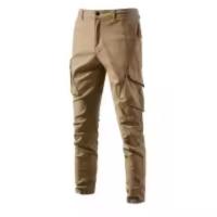 Nuevos pantalones casuales de algodón para hombres de primavera, pantalones de color sólido con múltiples bolsillos versátiles de negocios transpirables para hombres - details 2