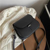Bolso bandolera de cuero de PU para mujer, cartera pequeña de diseñador, estilo de moda Retro Semicircular - details 19