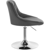 Taburete de Bar de Terciopelo Alto Regulable en Altura Diseño Giratorio para Peluquería - details 14