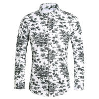 Camisa de Moda de Otoño Impresión Digital Casual Camisa de Negocios de Manga Larga - details 24