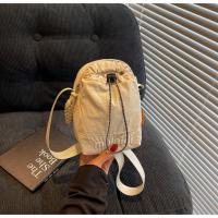 Bolso cruzado ligero para mujer, bolsa para botella de agua con cordón ajustable, estilo coreano, Color sólido, bolso pequeño para teléfono móvil, viaje - details 6