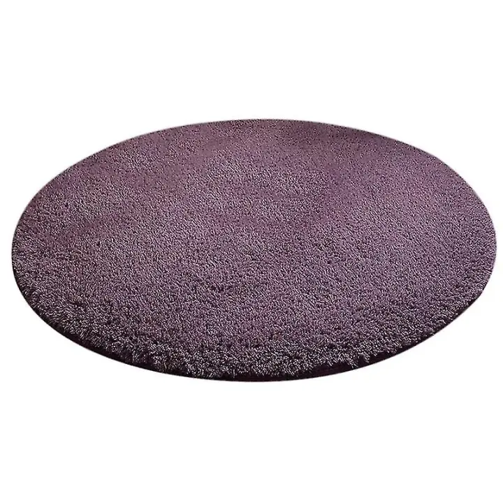 Alfombras modernas simples, gruesas, redondas, tapetes para sala de estar, mecedora, piso, esteras, sudadera suave, dormitorio, decoración para el hogar - 1