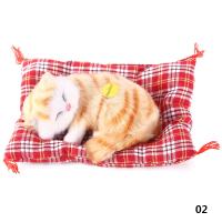 Juguetes de peluche de simulación de animales para niños, muñeco de felpa para dormir, gatos con sonido, decoraciones de juguete, regalo de cumpleaños para niños - details 15