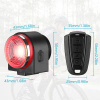 Luz de Freno Inteligente para Bicicleta Alarma Antirrobo Inalámbrica Carga USB Impermeable - details 7