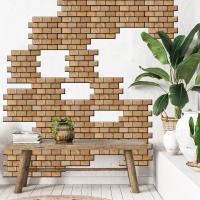 Diseño antibacteriano impermeable estereoscópico dormitorio calcomanía de pared para decoración de pared papel tapiz 3D papel tapiz de fondo - details 4