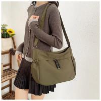 Bolsos Cruzados de Nylon Hobos Bolsos Manuales de Alta Capacidad para Mujer con Cremallera - details 6