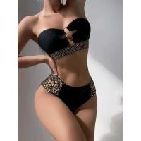 Nuevo traje de baño de dos piezas para mujer estilo Ins Sexy Bikini de playa hueco - details 9