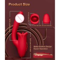 Empaque privado SEX Vibrador de lengua telescópico para clítoris y estimulación del punto G - details 11