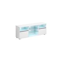 Mueble de TV, Mesa de TV de hasta 55 Pulgadas, 120 cm de largo, con 2 Cajones y 2 Estantes Abiertos, 40 x 120 x 50 cm, para Salón, Dormitorio, Marco de Acero, Marrón Rústico y Negro LTV300B01 - details 15