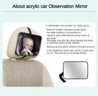 Espejo de Seguridad para Coche de Asiento Trasero Ajustable y Ancho Monitor de Bebé/Niño - details 5