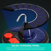 Luces solares para acampar, luz LED portátil recargable para tienda de campaña, lámpara de emergencia impermeable plegable brillante para senderismo y pesca - details 8