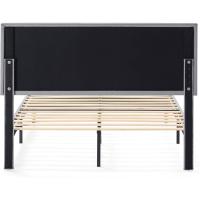 Estructura de cama tapizada de 30 cm, base para colchón, somier de láminas de madera, montaje sencillo - details 13