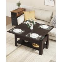Mesa de Almacenamiento Oculto Regulable en Altura 3 en 1 Multifunción Diseño Blanco - details 12