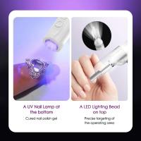 Juego de amoladora, taladro eléctrico inalámbrico con 5 cabezales de pulido, pulidor de uñas, kit de herramientas de belleza para manicura y pedicura - details 4
