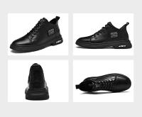 Zapatos con aumento de cuero genuino para hombre, cómodos zapatos con cordones informales con elevador, plantilla deportiva transpirable con aumento de altura de 8 cm - details 31