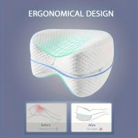 Almohada de espuma viscoelástica para piernas, almohadilla para dormir de lado-alivia la ciática, las caderas, las rodillas - details 1