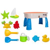 Kids Sand Water Table Sensory Table Multifunctional Fun Portable with Accessories Outdoor Beach Toys Set for Summer Children