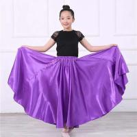 Trajes de danza del vientre para niños y niñas, vestidos de satén liso de Bollywood indio, actuaciones gitanas - details 3