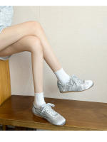Zapatos de entrenamiento alemanes de satén estilo ballet, nuevos zapatos casuales versátiles de moda de diseñador de nicho - details 13