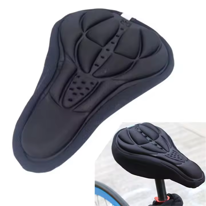 Soft 3D Padded Cycling Bicycle MTB Bike Saddle Seat Cover - 1