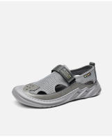 👍 🧡 🤞   Sandalias de hombre de cuero con bolsa de malla, puntera hueca, verano 2025, nuevas, transpirables, para exteriores, informales, zapatos de playa, con agujeros, estilo papá. - details 12
