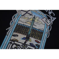Camiseta de Verano de Algodón Puro Ajuste Suelto, Cuello Redondo, Estilo Casual para Hombres y Parejas Deportes y Moda - details 12