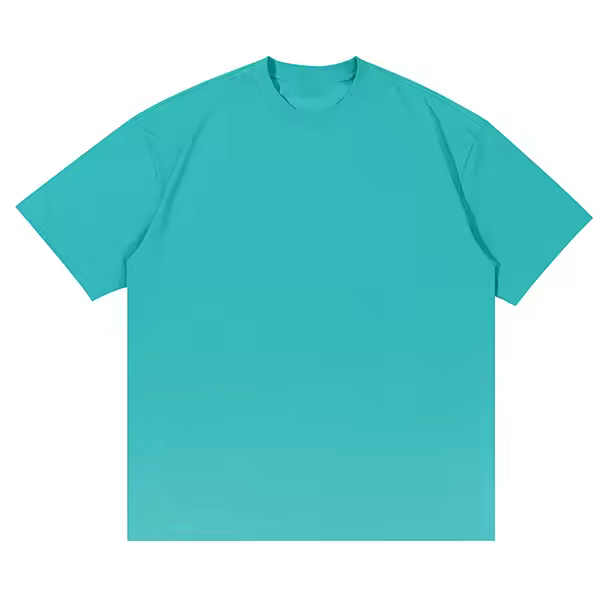 Camiseta verde de manga corta, transpirable, fresca 17d - 1