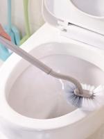 Cepillo De Inodoro Plástico Con Mango Largo Cepillo De Limpieza Para WC Cerdas Suaves Acessorios De Baño Eliminador De Ranuras Para Hogar - details 2