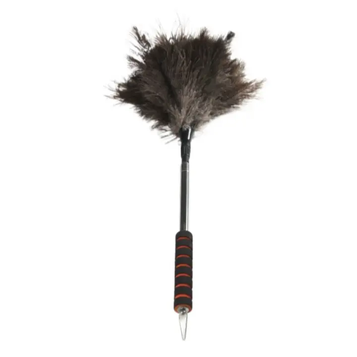 Cepillo de Plumero de Avestruz de 200CM Cepillo de Plumas Extensible con Mango Largo - 1