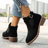 Botas cortas informales para mujer, zapatos planos martin - details 3