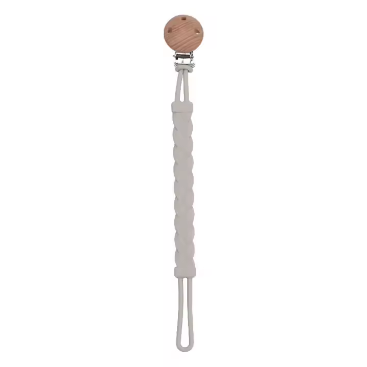 Clip de cadena para chupete de bebé de silicona de calidad alimentaria, soporte de Clip para chupete de bebé masticable suave, Flexible, sin BPA - 1
