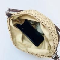 Bolsa de hombro tejida de palmera, moda de verano para mujeres - details 13