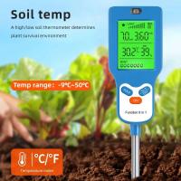 Girando 90 °   Probador 6 en 1, Fertilidad, pH, Temperatura, Humedad, Luz, Medidor de Humedad, LCD, Detector de pH, Planta, Jardín, Suelo - details 6
