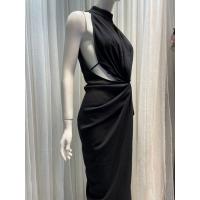 Primavera nicho diseño de alta dama puro deseo colgar cuello flaco francés calado retorcido shell fuga cintura vestido - details 30