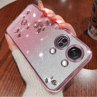 Funda de Teléfono OnePlus Ace 2V 2 Pro, Nord CE3 Lite, 11 10 9 Pro Aplicación de Galvanoplastia con Diamante de Agua Floral Polvo - details 3