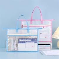 Bolsa de almacenamiento de archivos transparente A3/A4, bolsa impermeable multicapa con cremallera, bolsa gruesa con asa, estuche de portafolio de arte, bolsa de almacenamiento de libros - details 5