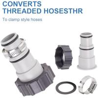 Paquete de 4 adaptadores de manguera de piscina, conector de manguera de piscina tipo A para adaptadores de manguera de vacío de 1,5/1,25 pulgadas, conexión roscada - details 4