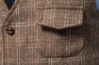 Chaleco de traje para hombre, chaqueta informal de estilo británico, juvenil, Amigo Hao, Slim Fit, calidad de exportación - details 10