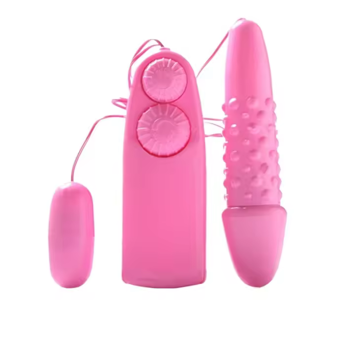 Vibrador estimulante de huevo de Control Dual de frecuencia Variable femenino con masturbación de coqueteo de salto de doble cabeza interior y exterior - 1