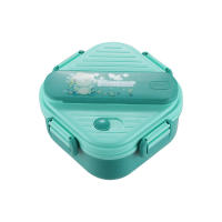 Fiambrera de Unicornio de 3 Rejillas Ideal para Niños, Estudiantes, Almuerzo, Fruta, Contenedor de Almacenamiento de Alimentos Caja Bento de Dibujos Animados para Acampar en la Escuela - details 0