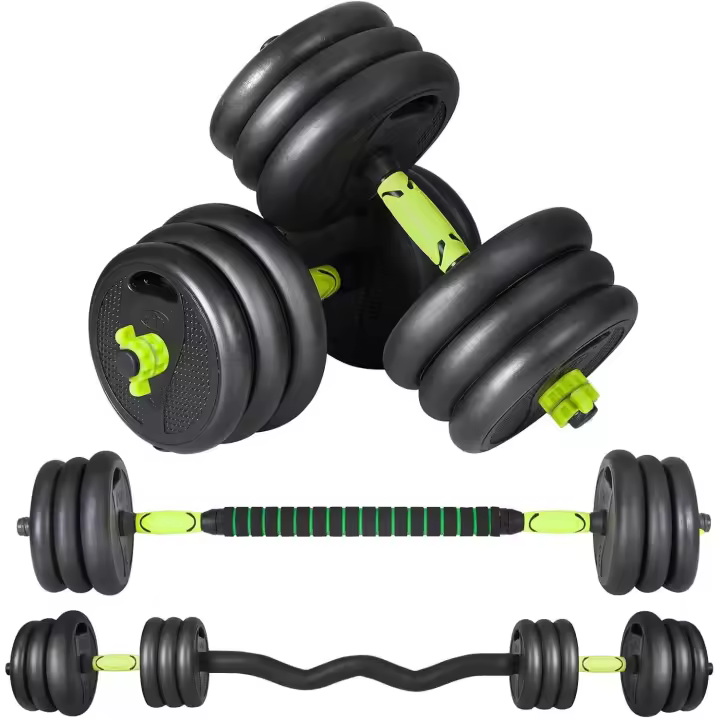 Pesas Ajustables de 20-40KG con Barra de Enlace Ideales para Mancuernas y Gimnasios en Casa con Agarre Antideslizante - 1