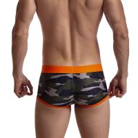 Ropa interior Sexy para hombre, calzoncillos Boxer Cueca Gay, bragas masculinas de malla de camuflaje, moda para hombre, ropa interior, calzoncillos, bolsa, pantalones cortos - details 2