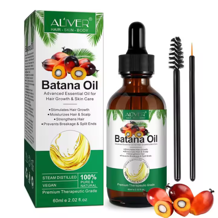 ALIVER Growth Oil Aceite na 100% natural prensado en frío, mejora la luminosidad, combate la caída del cabello y repara daños - 2.02 Fl Oz - 1